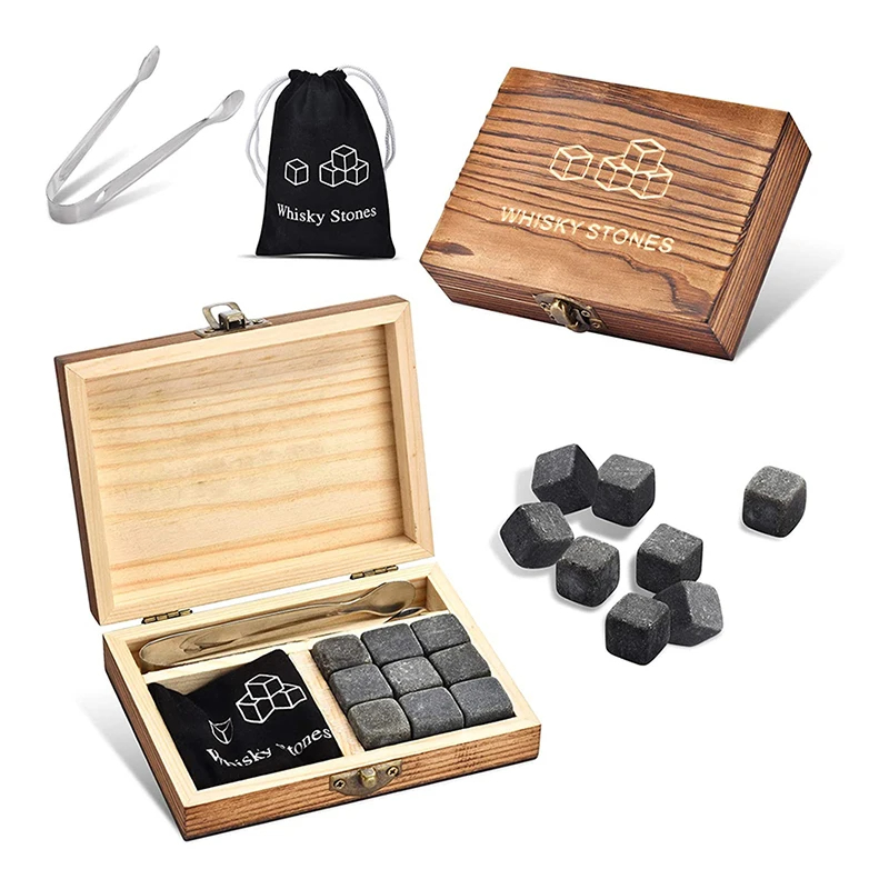 Whiskey Stone Set - Набор камней для виски, 9 шт.,