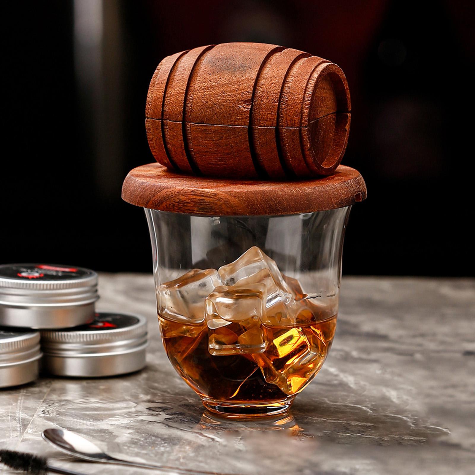 Whiskey Stone Set - Деревянный дымогенератор для виски из дубовой