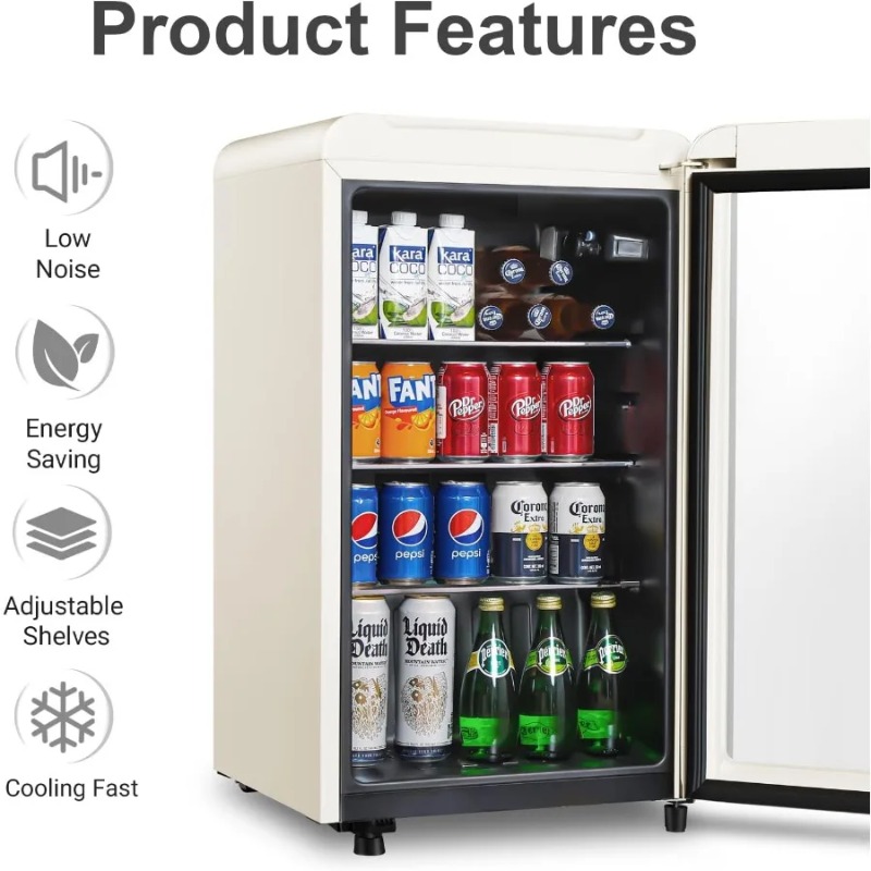 Ретро холодильник для напитков – обзор и цена Wine Beer Mini Fridge