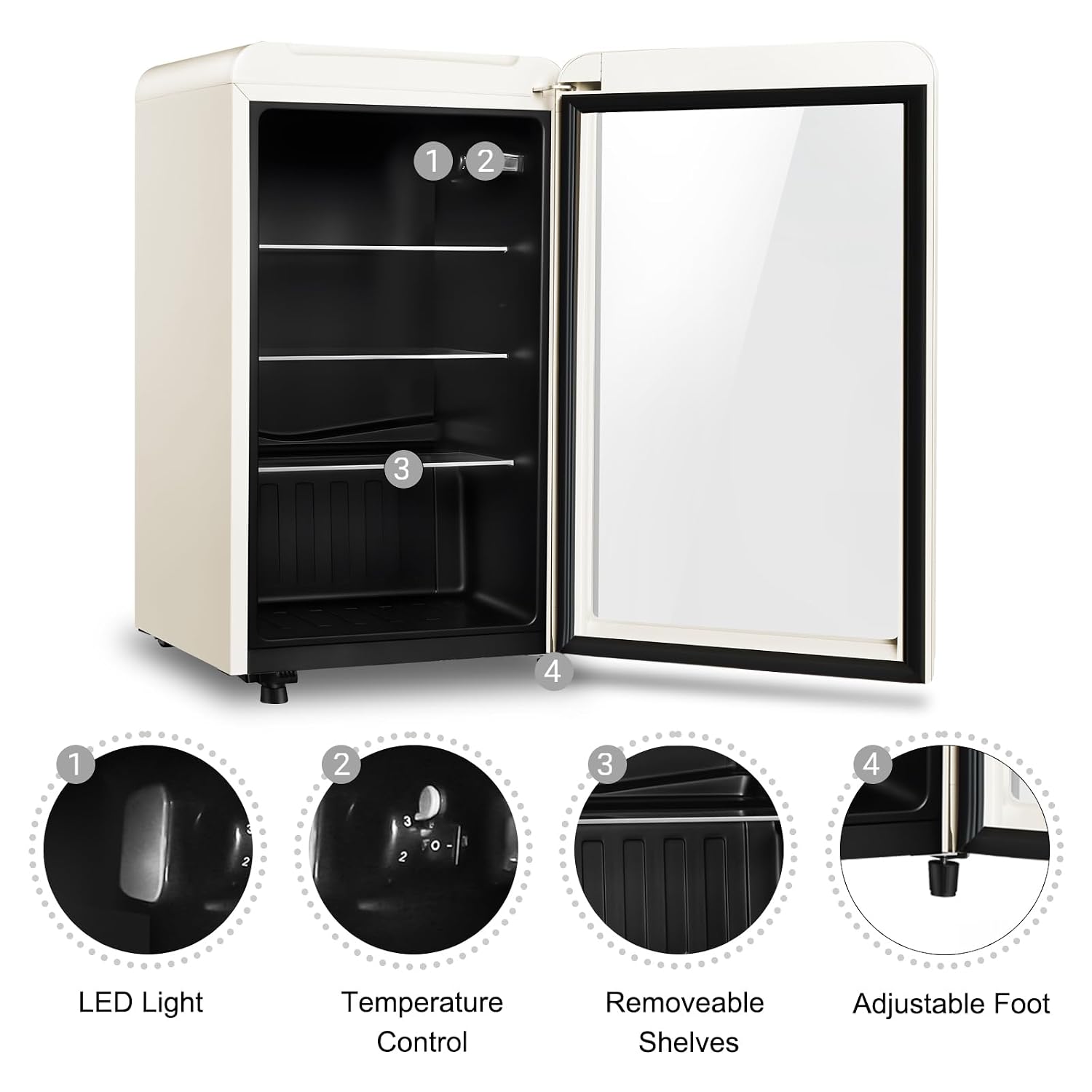 Ретро-холодильник для напитков – обзор и цена Wine Beer Mini Fridge