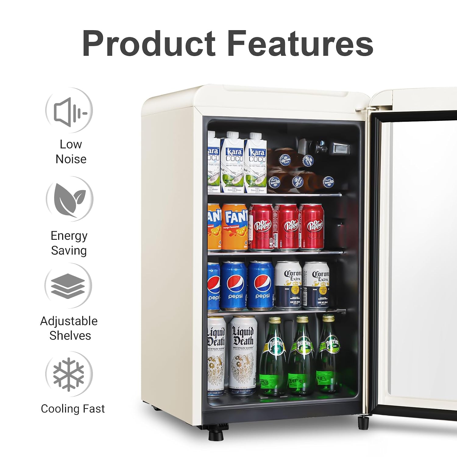 Ретро-холодильник для напитков – обзор и цена Wine Beer Mini Fridge